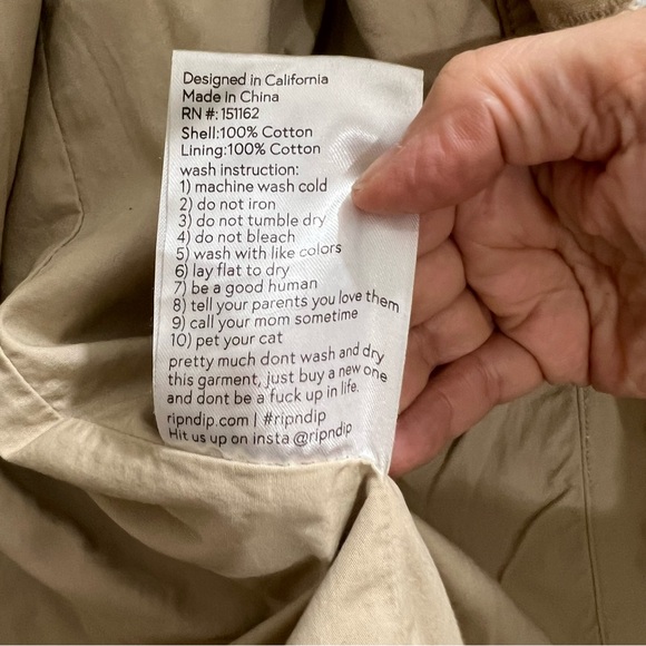 RIPNDIP Button Down “Must Be Nice” Jacket - Picture 5 of 5